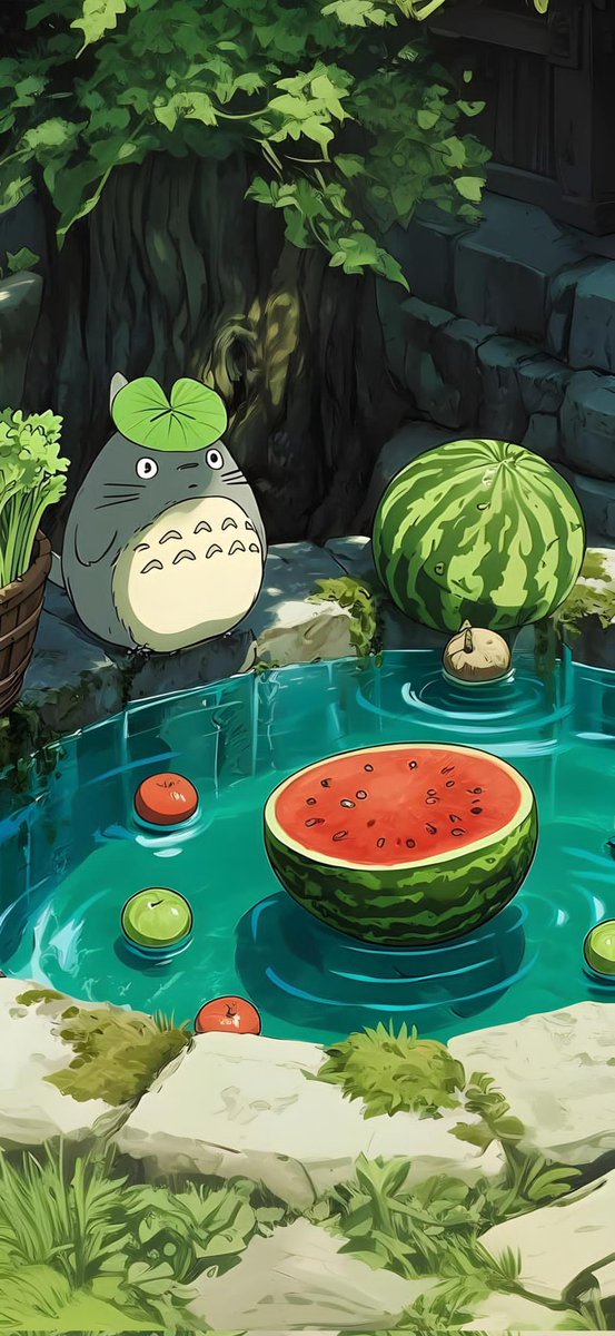 ohmywall_app's tweet photo. Totoro Wallpaper https://t.co/U2SRor6jL2