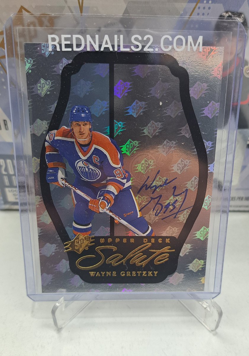 RedNailsII's tweet photo. Haven't seen this auto in a while.. Gretzky/25 from @UpperDeckSports 25/26 Spx. @CardPurchaser https://t.co/JaL6yl1StO