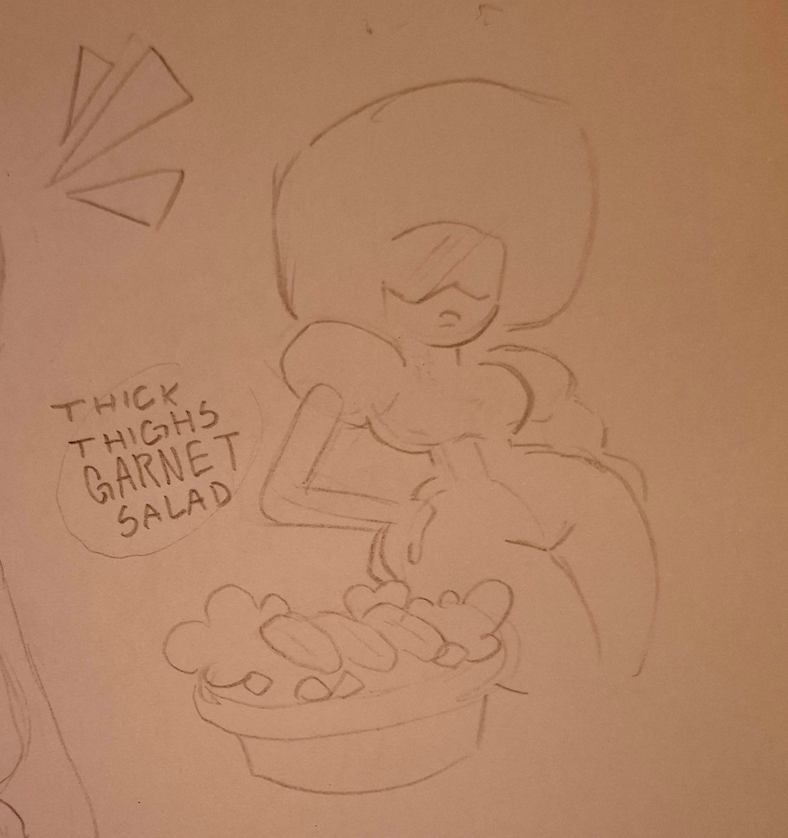 CHUBI1I's tweet photo. You want the thick thighs pussy salad #garnet #stevenuniverse #sketch #fanartㅤㅤㅤㅤ https://t.co/QMzNuOdYYW