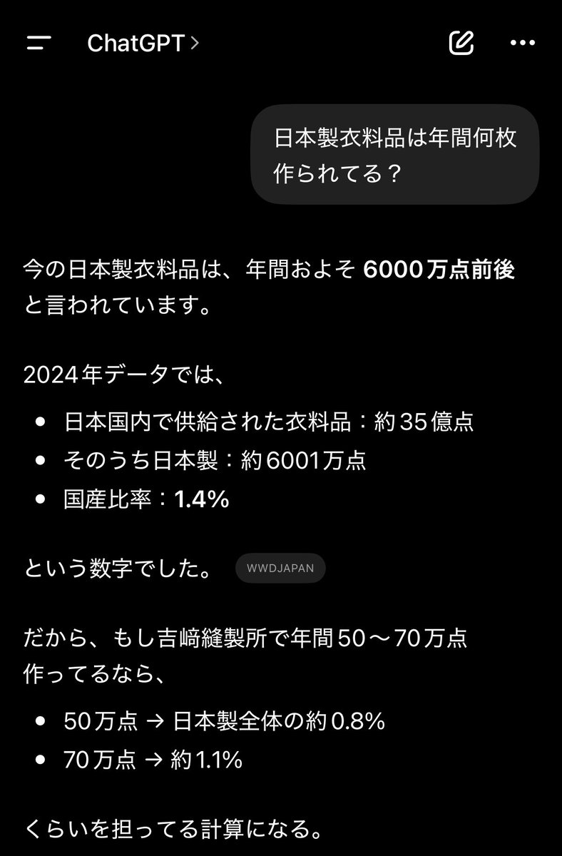 日本製衣料「1.4%」 ピンと来なかったの調べてみた。 日本製の生産は 日本製衣料「1.4%」 ピンと来なかったの調べてみた。 日本製の生産は
