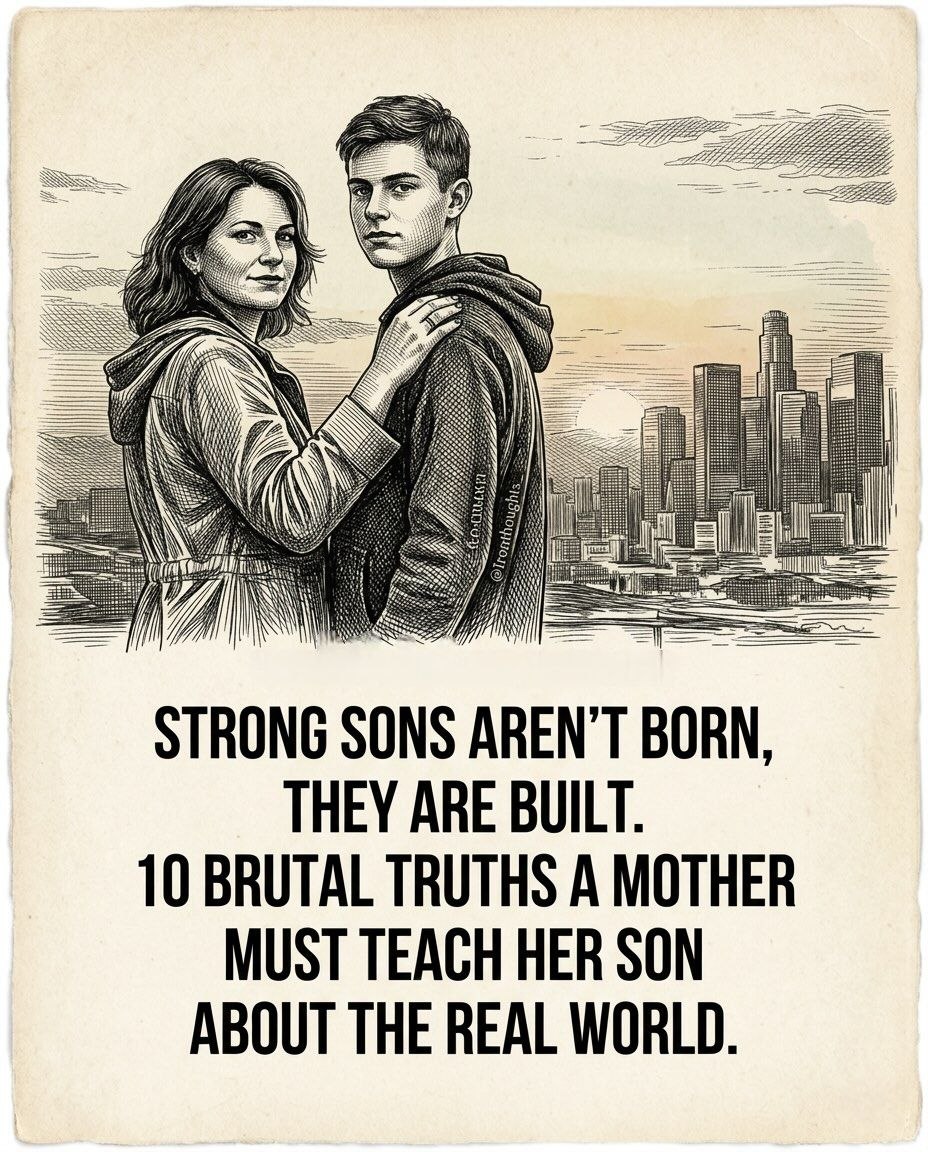 10 BRUTAL TRUTHS A MOTHER MUST TEACH HER SON ABOUT THE REAL WORLD.