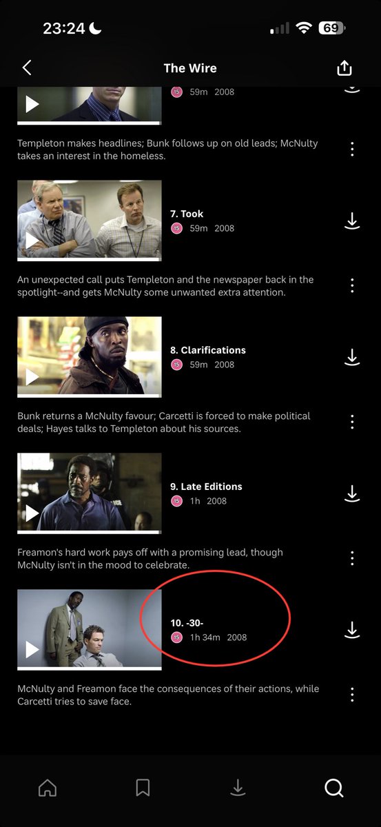 imcalledmatt's tweet photo. I guess the finale of The Wire isn’t then. https://t.co/H0MGTm3aPN