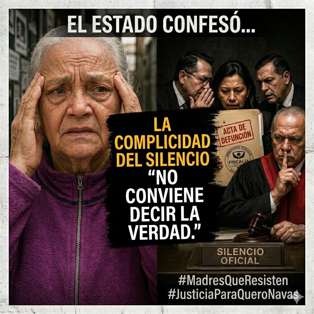 Asocejuprc's tweet photo. Mientras Carmen buscaba una fe de vida, el Estado escondía un acta de defunción. #MadresQueResisten #JusticiaParaQueroNavas https://t.co/BkMKbzGkhH