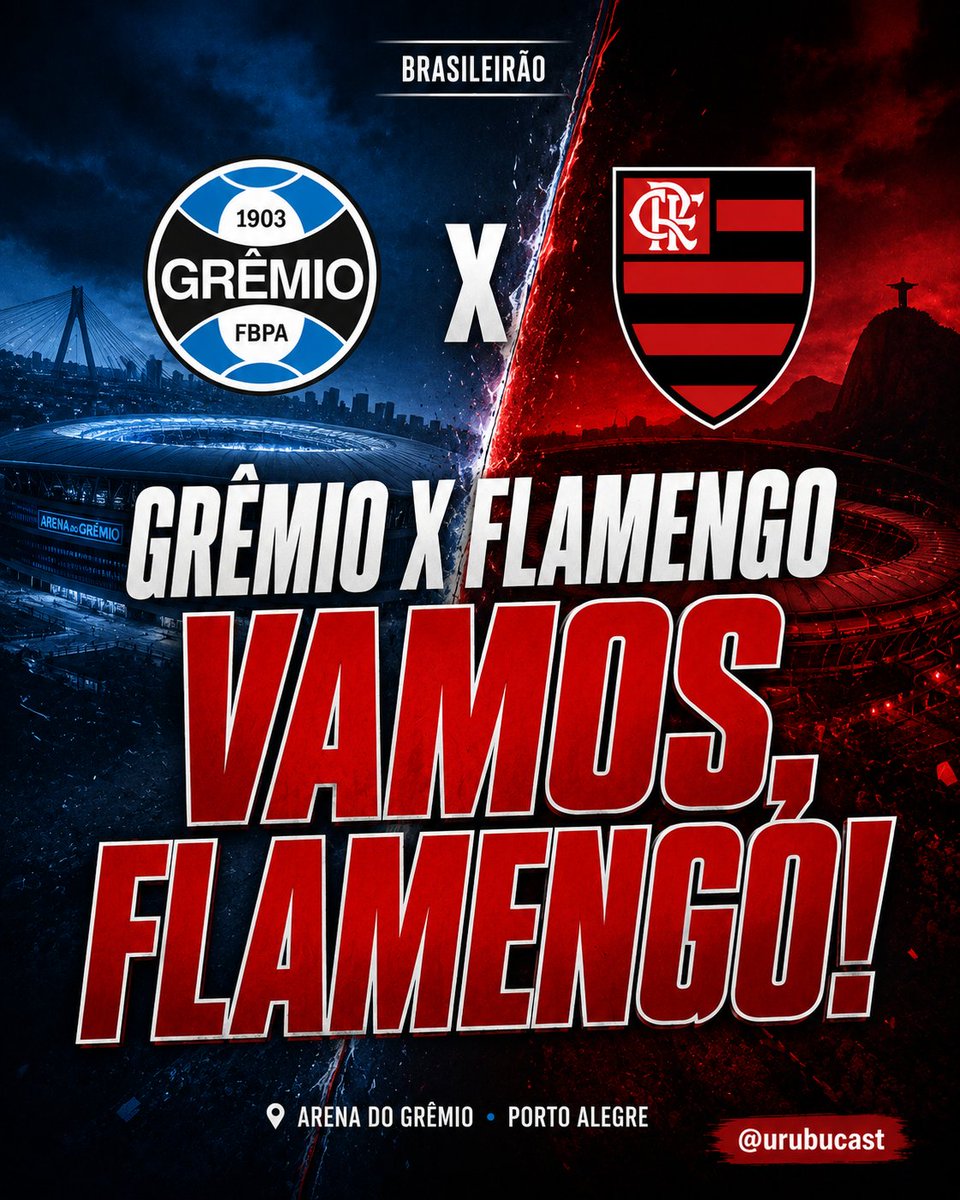 urubucast's tweet photo. VAMOS, FLAMENGO! 🔴⚫

#mengao #mengo #flamengo #fla #brasileirao https://t.co/LhPib5vUDe