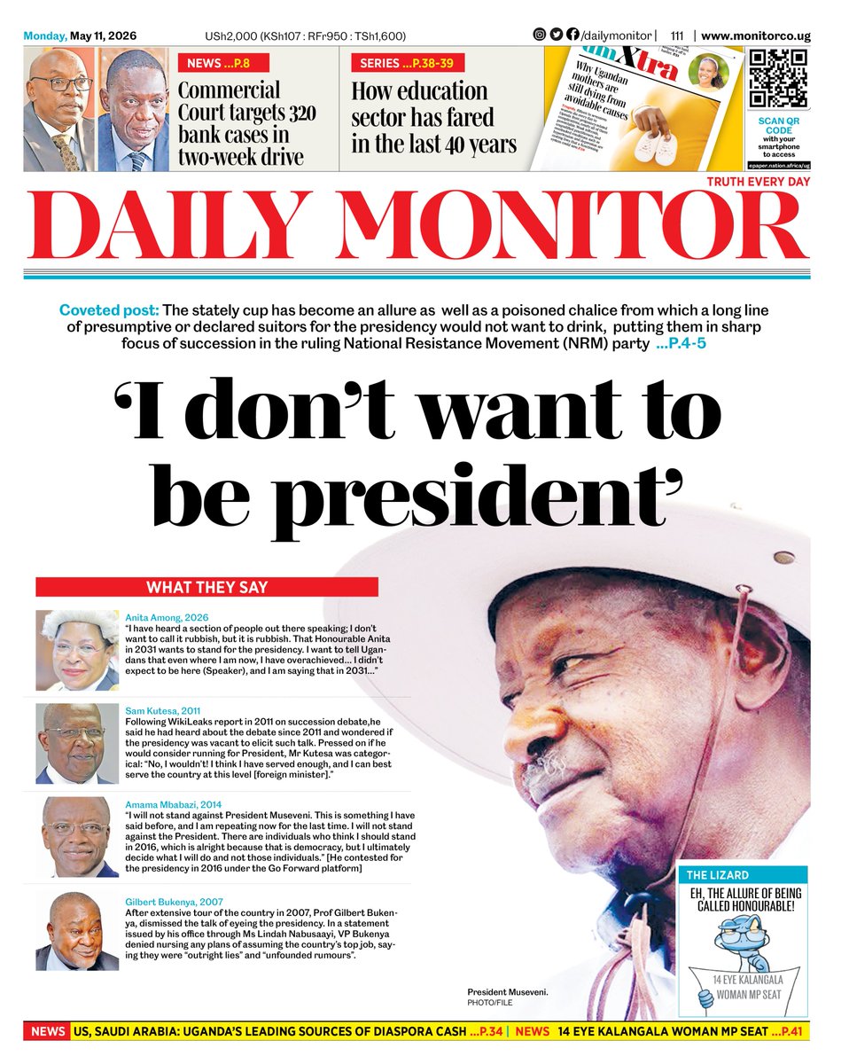 'I don't want to be president' https://t.co/IQlYhxJU16 #MonitorUpdates