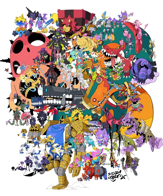 All the Growmon from over the years