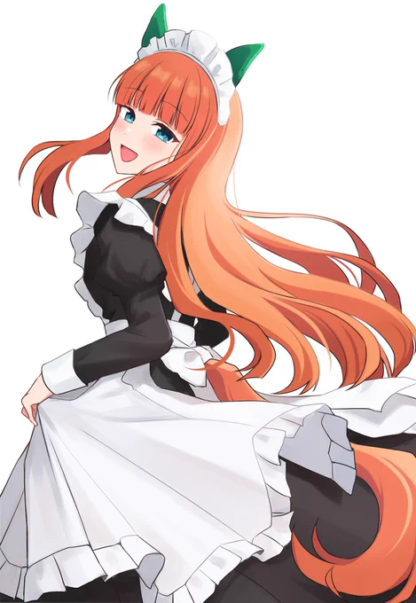 意外に何枚か描いてたメイド服 宮下愛ちゃん 望月杏奈ちゃん アルスちゃん スズカさん #メイドの日
