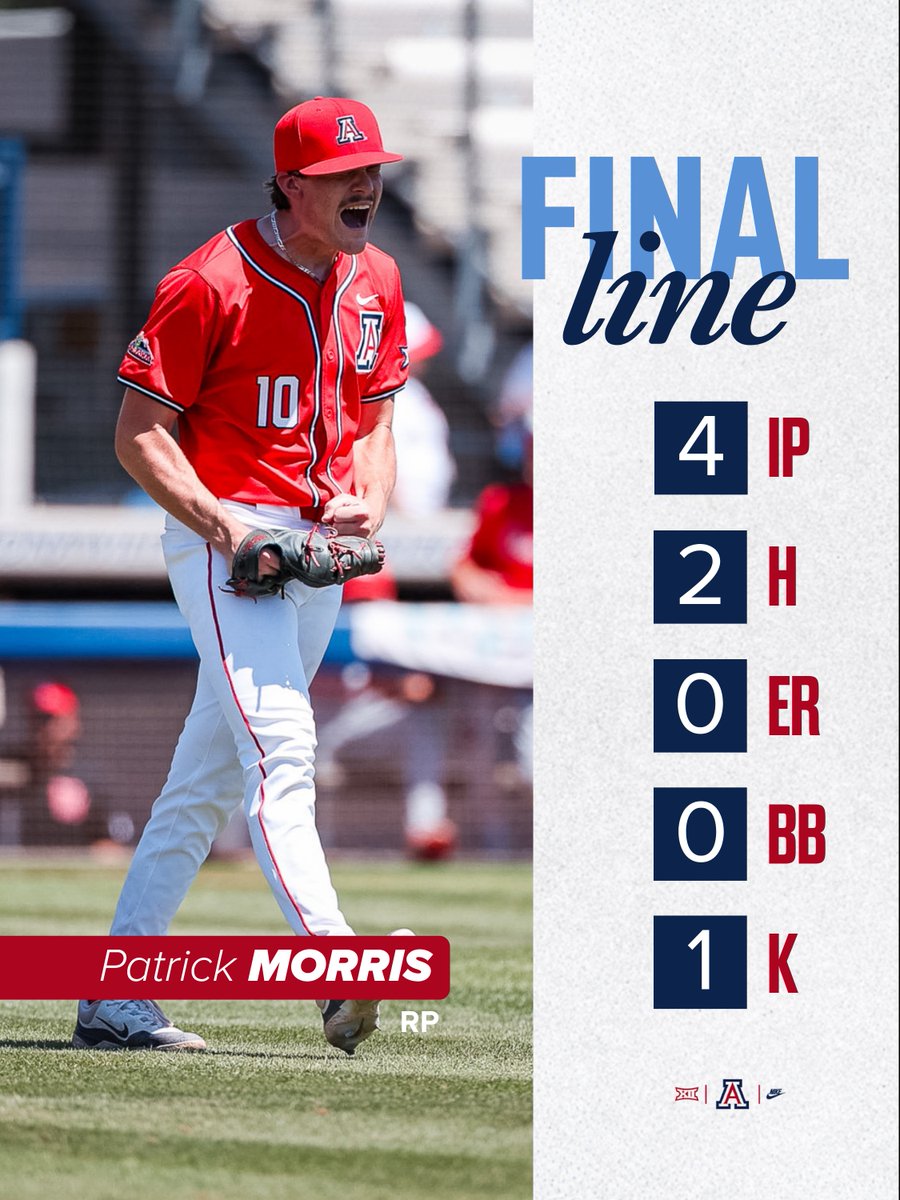 ArizonaBaseball's tweet photo. locked it down out of the pen 🔒 https://t.co/gORYdjkt4B