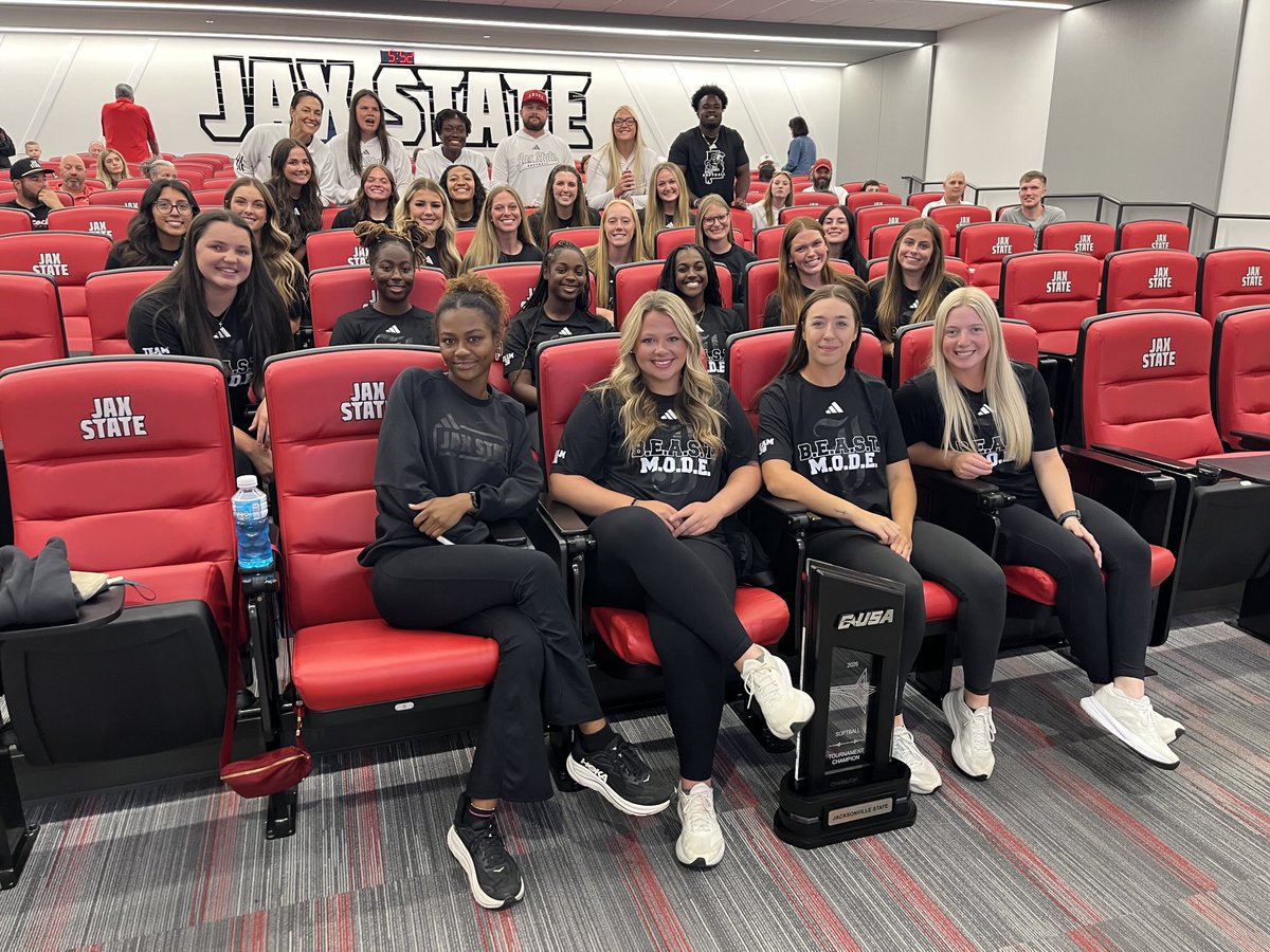 MarkSportsStar's tweet photo. .@jaxstatesb is ready for the NCAA tournament reveal. ESPN2 will have the broadcast at 6 p.m. Central. https://t.co/pd64lfFYUN