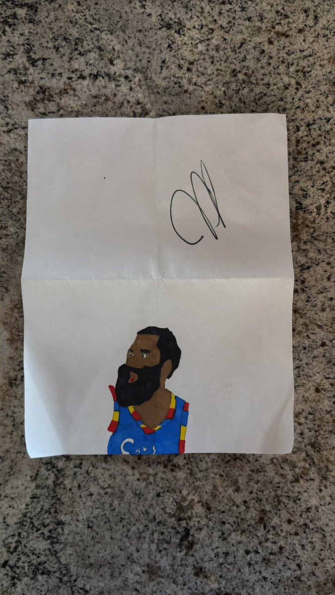 Bourney614's tweet photo. Coop getting James Harden’s 🖊️ last night, Cavs vs Pistons - Game #3🏀 https://t.co/w9yZNbAmGE