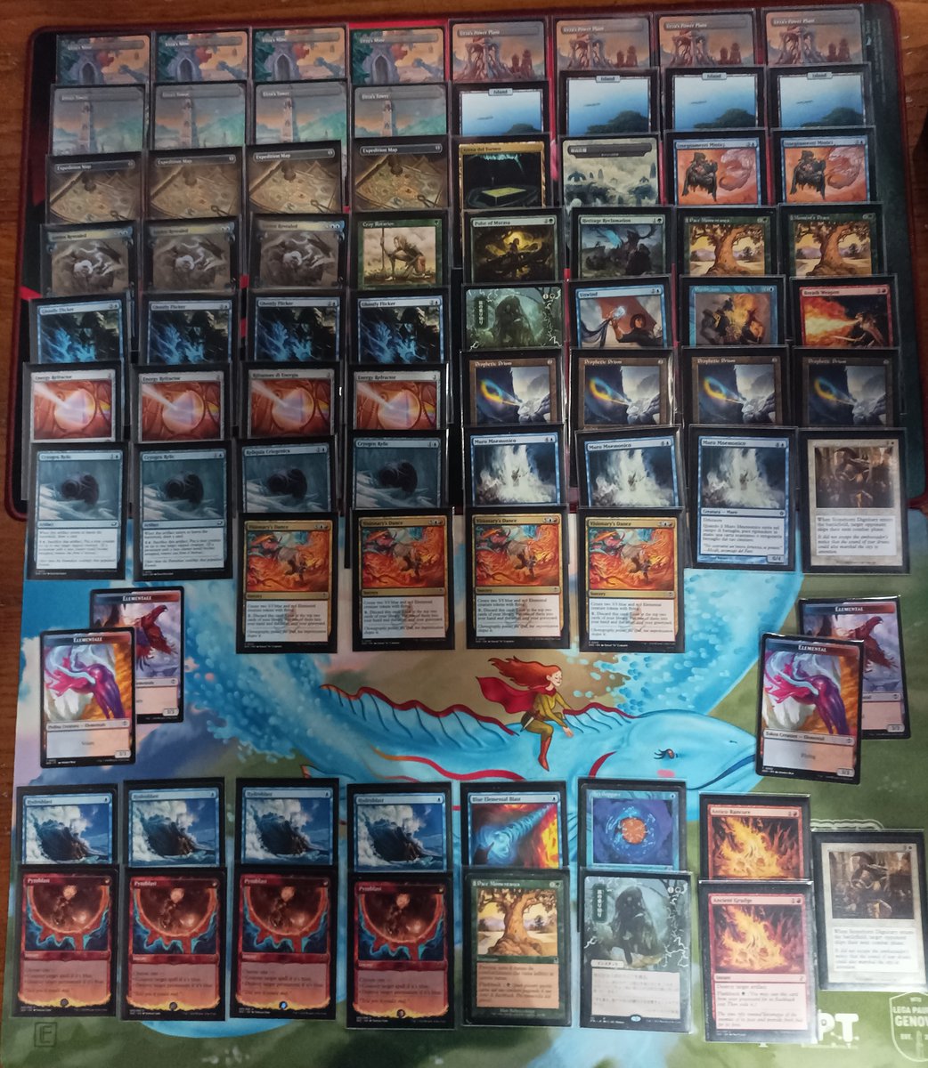 ciurlo22's tweet photo. Top4 with Visionary Tron at IPT Pauper Kingdom (60 players).
Basically my old Cryo list with impulses upgraded to the new Strixhaven cantrip, cutting every other wincon for some more interaction.
The deck isn't that good but fun as always.
Mu below ⬇️ https://t.co/tJfGxOGz8v
