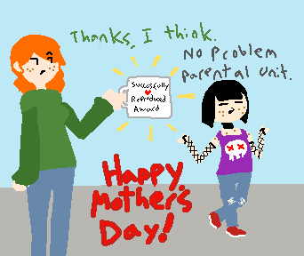 LadybugComic's tweet photo. Happy Mother's Day! Hope you've got a better relationship with your mom than Marley does. https://t.co/94gYh2vfn0