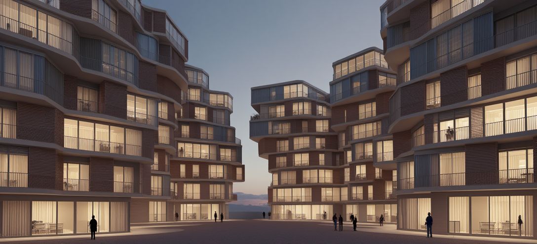 phiarch_'s tweet photo. Modernist cantilevers and balconies create a dynamic urban space. Inspired by Le Corbusier, this architectural study emphasizes light, space, and community. #architecture #modernist #urbanliving https://t.co/hJdanhtB57