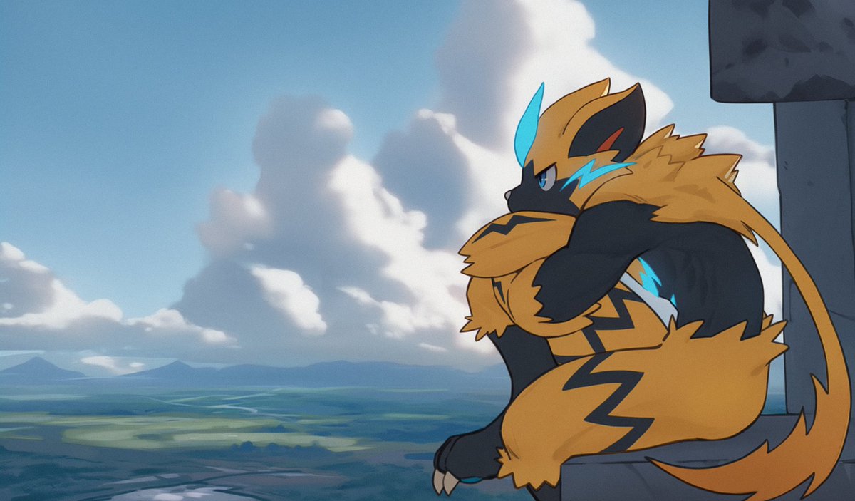 UnshinyStrike's tweet photo. ㅤ
ㅤㅤㅤㅤLuego de la pelea que tuvo con aquel Blaziken acabó en Luminalia, sentado en la enorme torre turistica, pensando...

ㅤㅤ• . . . Tal vez la mega evolución no es mi camino... Hmph... Si peleo con él denuevo... Peleare como si fuera a matarlo. https://t.co/yvzMD37m20