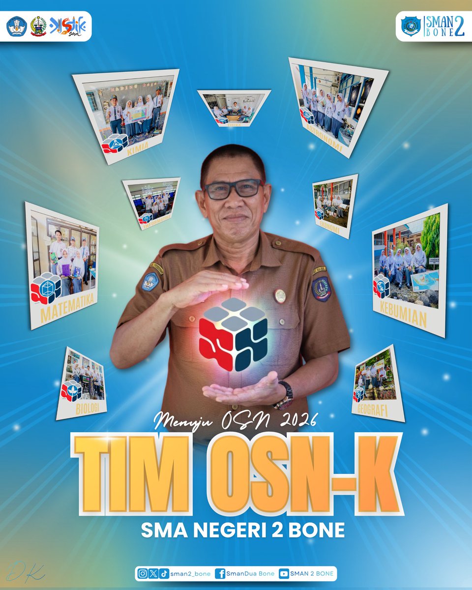sman2_bone's tweet photo. Tim OSN-K SMAN 2 Bone 2026

​Semangat juang tak pernah padam! Inilah para putra-putri terbaik SMAN 2 Bone yang siap berkompetisi dalam Olimpiade Sains Nasional Tingkat Kabupaten (OSN-K) tahun 2026. https://t.co/TUqSl4TrWb