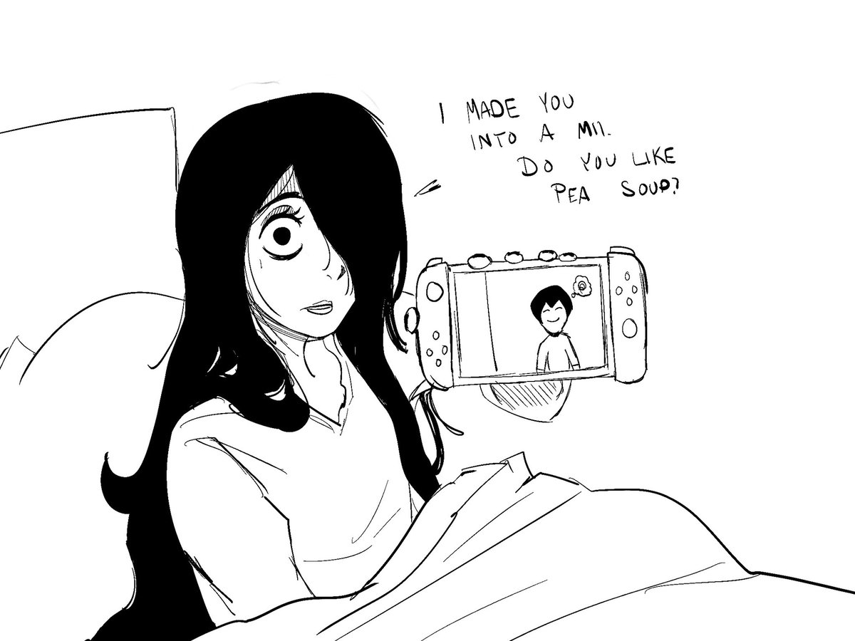 shanboskee's tweet photo. sadako loves tomodachi https://t.co/o6KqqtDfFg
