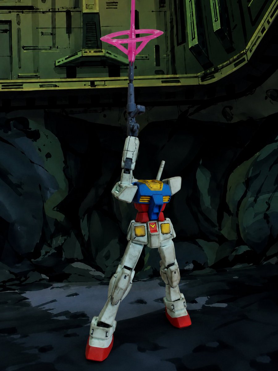 okumoman's tweet photo. 背景のみをchatgptに編集してもらいました🤗
#ガンプラ
#ガンダム
#ラストシューティング
#背景 https://t.co/2ZrFETRf0c