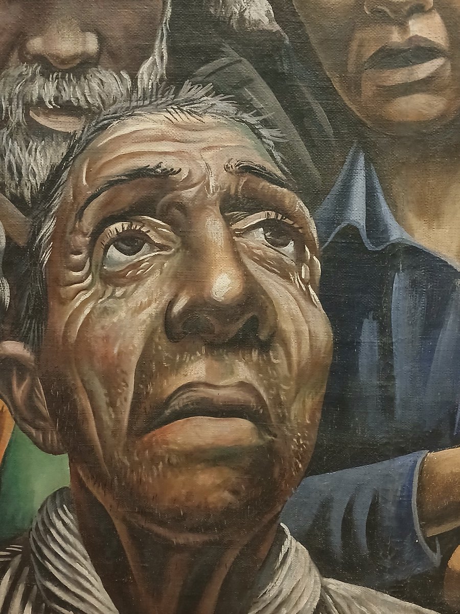 Esta es una de las obras que más admiro.Por todos los Dioses! Los gestos, el cansancio la tensión en las manos !!! Es verdaderamente conmovedora 
Berni
Museo Malba