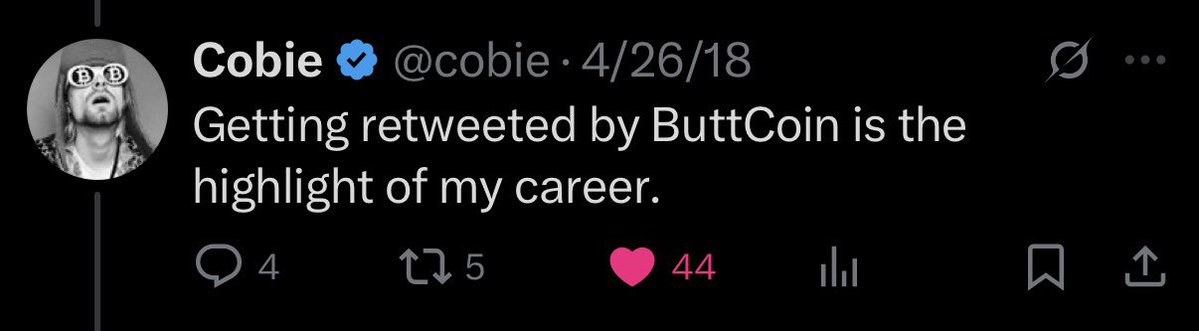 Buttcoin tweet media