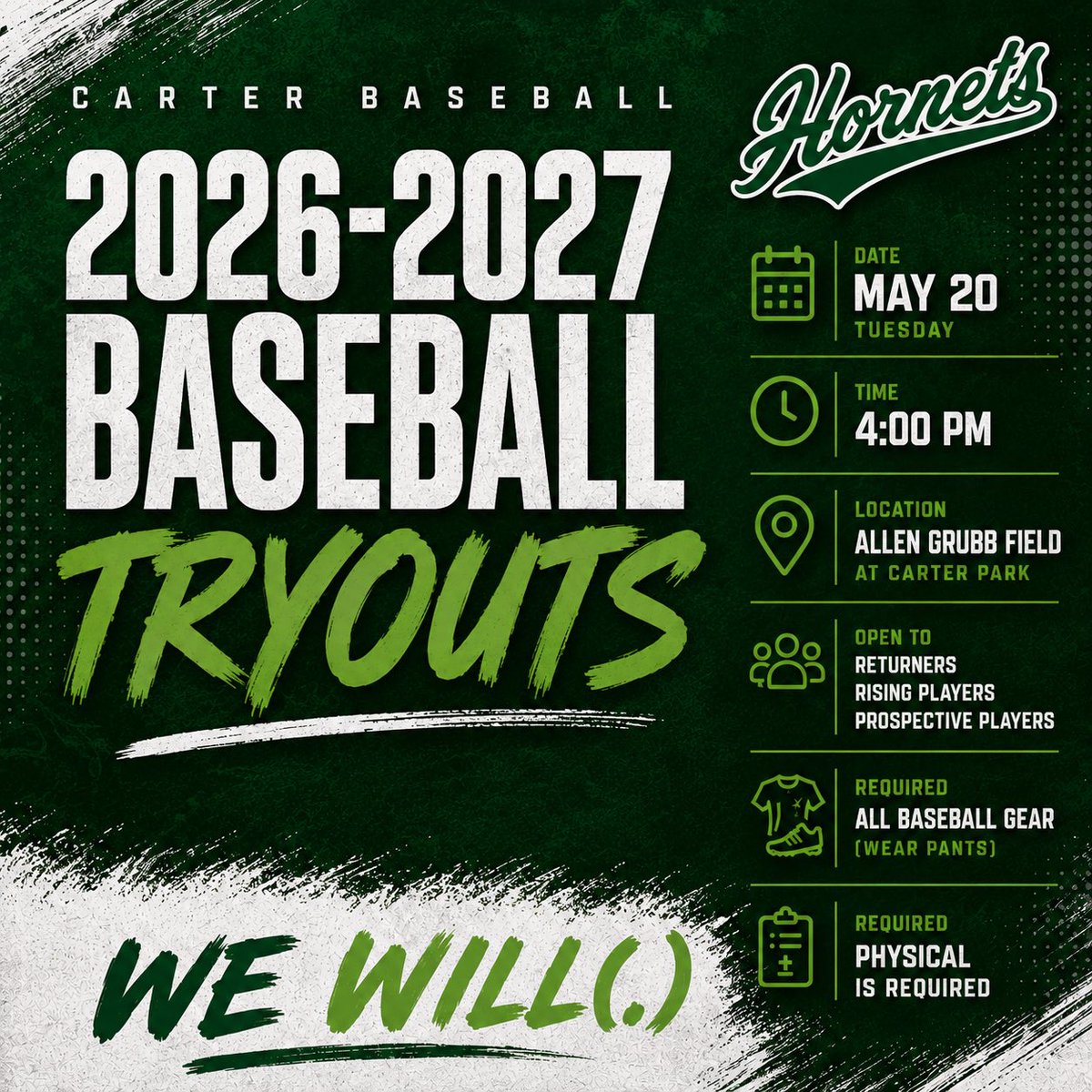 Carter High School Baseball tweet media