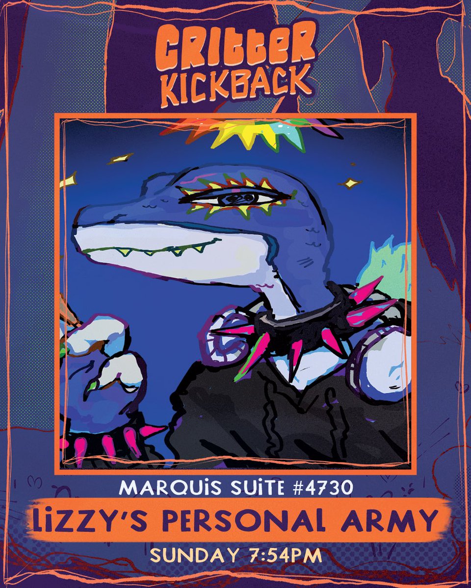 CritterKickback's tweet photo. Last but definitely not least @songs4lizards is coming up!!!! 

Come party and make this last set 🔥 https://t.co/KPaRijxVOG