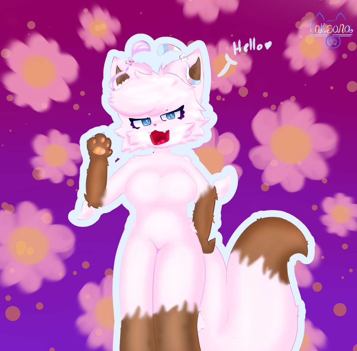 Artista0102's tweet photo. Dibujo de una furrita de un usuario que no recuerdo el nombrecito -u-

#furry #art #digitalart #ibispaint #dibujos #sylveon #Pokémon #pokemokoc #parati https://t.co/580UNREyme