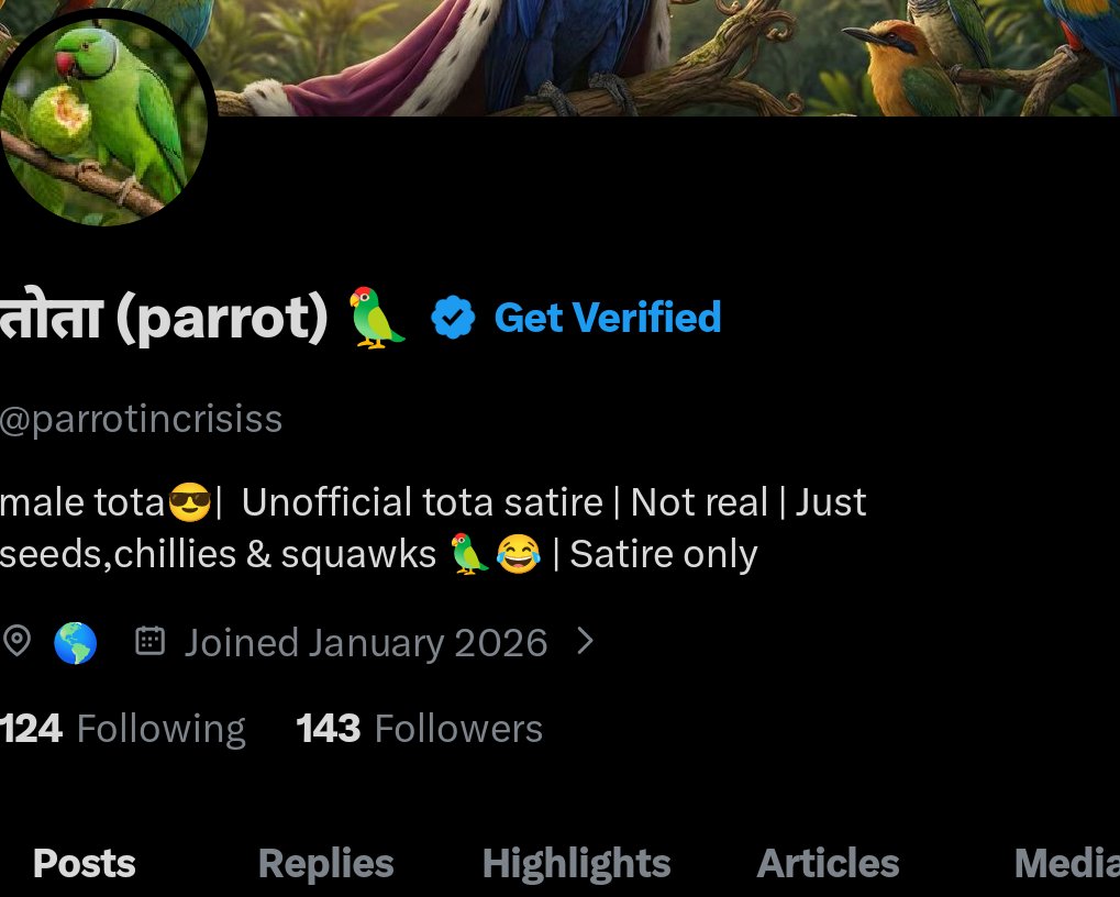 तोता (parrot) 🦜 tweet media