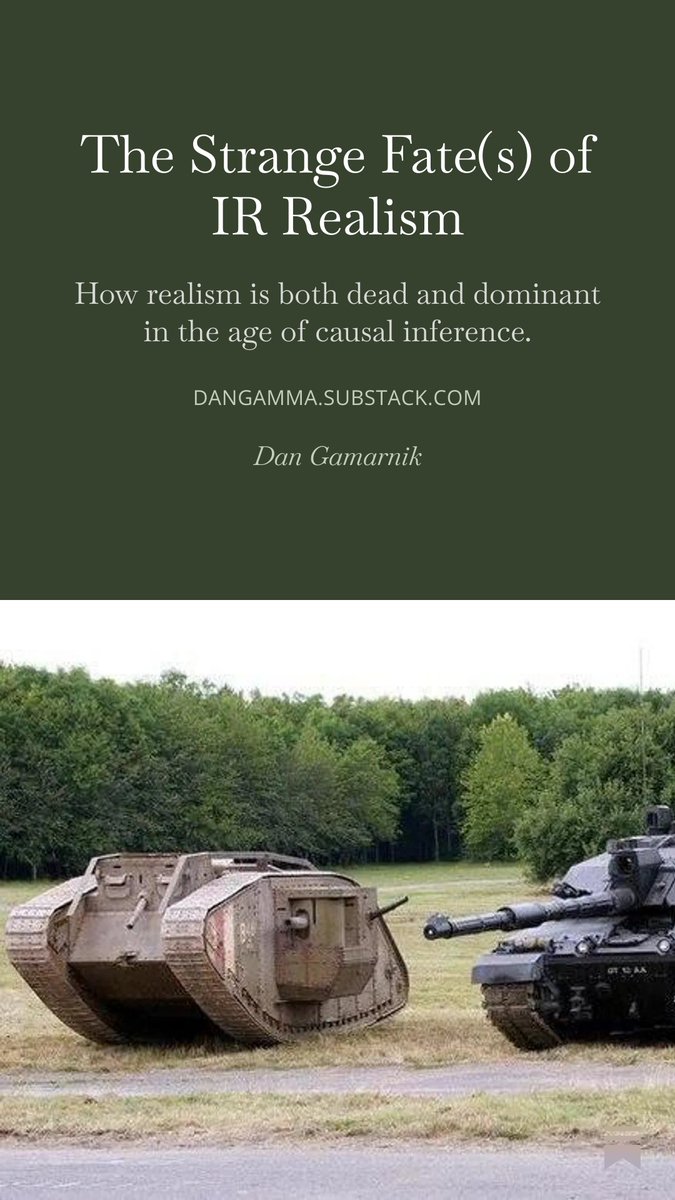 DanGamarnik's tweet photo. made a semi-fun, deep dive into the fate(s) of IR realism in academia: The Strange Fate(s) of IR Realism https://t.co/bmIUPqfUHc