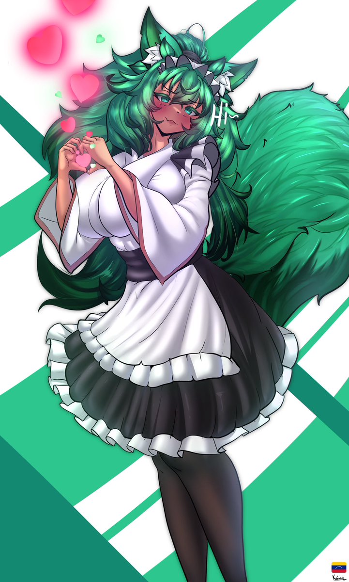 Nerdy_Alysssa's tweet photo. ITS MAID DAY! Obligatory maid post uwu

Art by @AristotelezArT 

(Also this is my first art comm i got from them, feels like so long ago now lmao) https://t.co/1VsJiVcgLK