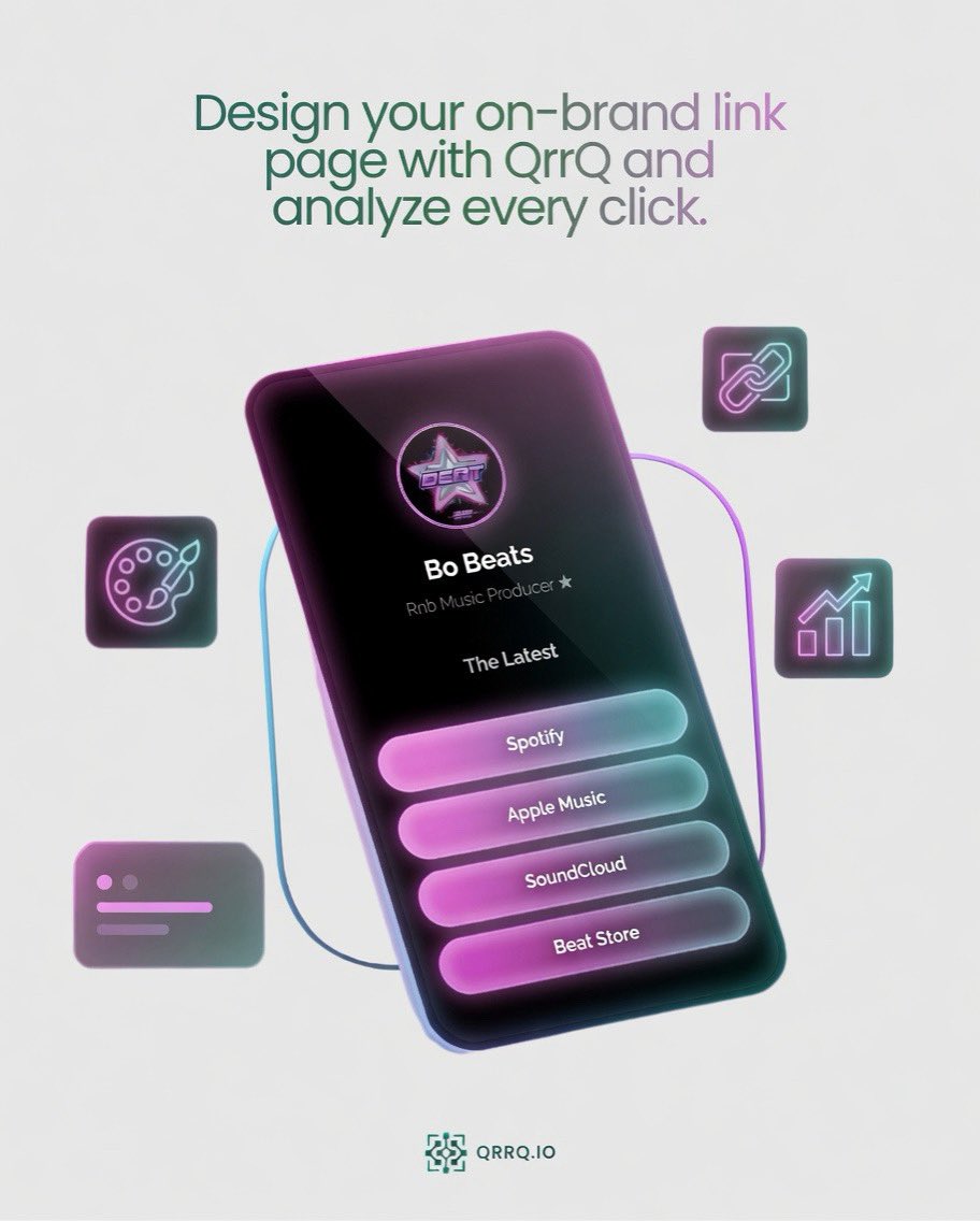 qrrq_io's tweet photo. Gather all your creations in one link. Create elegant designs with QrrQ and track your performance with click analytics 

#qrcodegenerator #linkpage #qrcodes https://t.co/pWKM1OzTZK