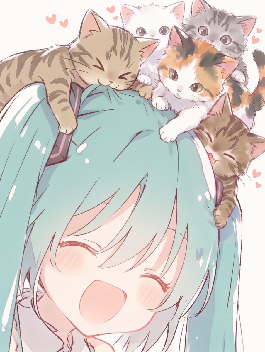 mirute3939's tweet photo. Cat crowd diva💓🐾🌞
#初音ミク https://t.co/JYFlQTP8hp