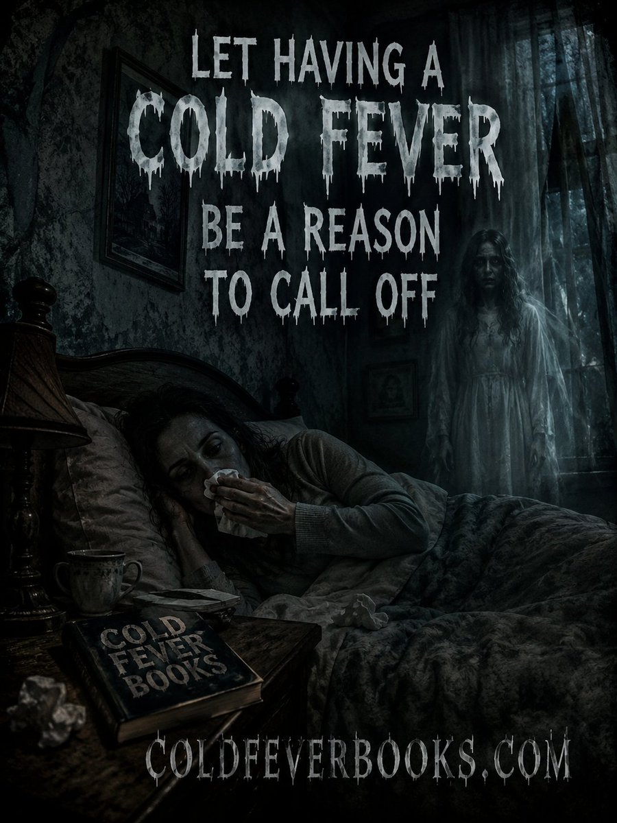 mattheart's tweet photo. Thinking about calling off from work? Tell your boss you're staying home with a Cold Fever. 
#mamá #fypシ゚viral #booktok #horrortok #realloyalfans #amreading https://t.co/CR3FljT8rT