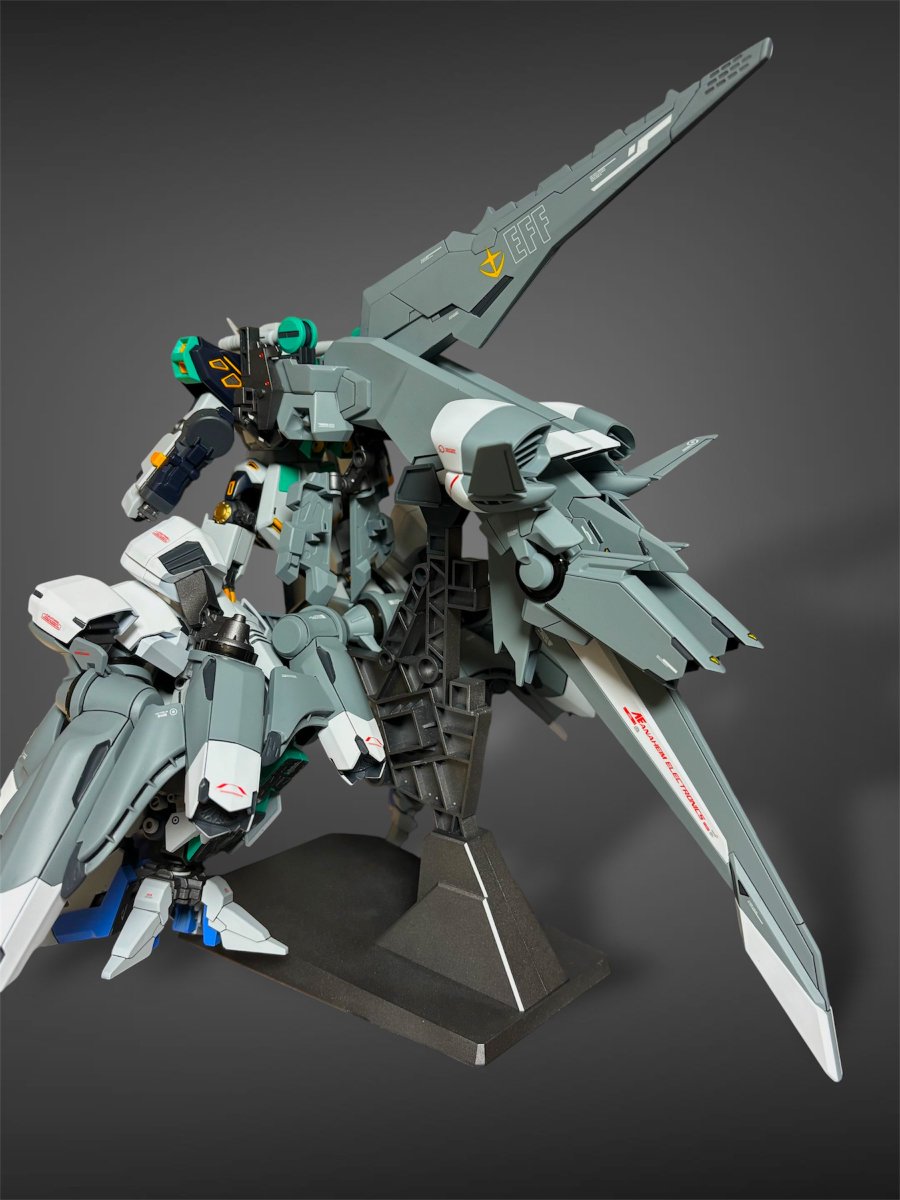 nishizamurai2's tweet photo. アリュゼウス進捗。週末は背面のスタビライザーまで作りました。状態としては高機動型νガンダムってとこか。
#HGUC
#アリュゼウス
#量産型νガンダム
#ガンプラ
#ガンプラ好きと繋がりたい
#プラモデルライフ https://t.co/OvHccawKvP