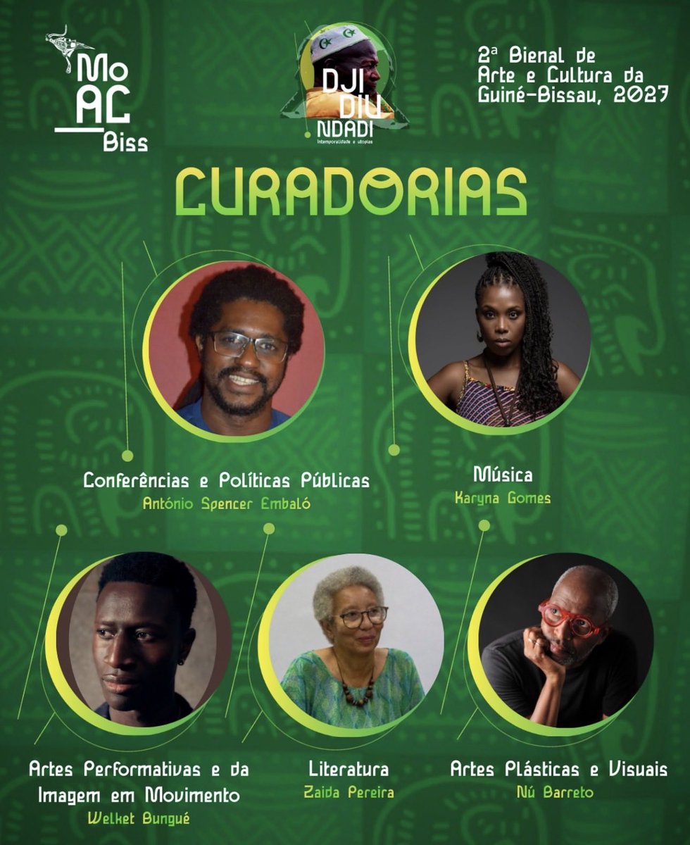 mad95_'s tweet photo. A BIENAL DE BISSAU 2027 contará com cinco áreas curatorais refletidas numa programação que abraça o tema, colocando o Djidiu e as duas práticas no centro. E assim, seguir em movimento, afirmando-se que os sonhos, quando coletivos, constroem novos mundos.
Juntem-se ao lançamento! https://t.co/kJ0AZjc1YU