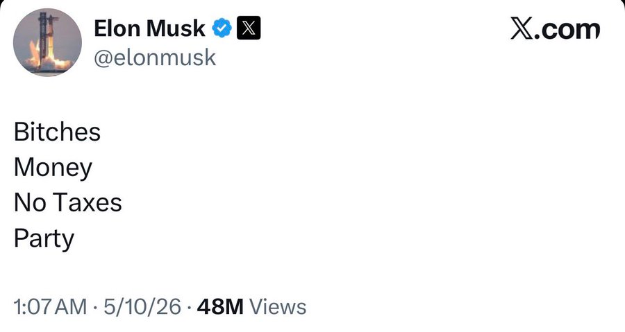 Elon Musk deleted this tweet which reveals exactly who he is.

But of course on the internet nothing is ever deleted.