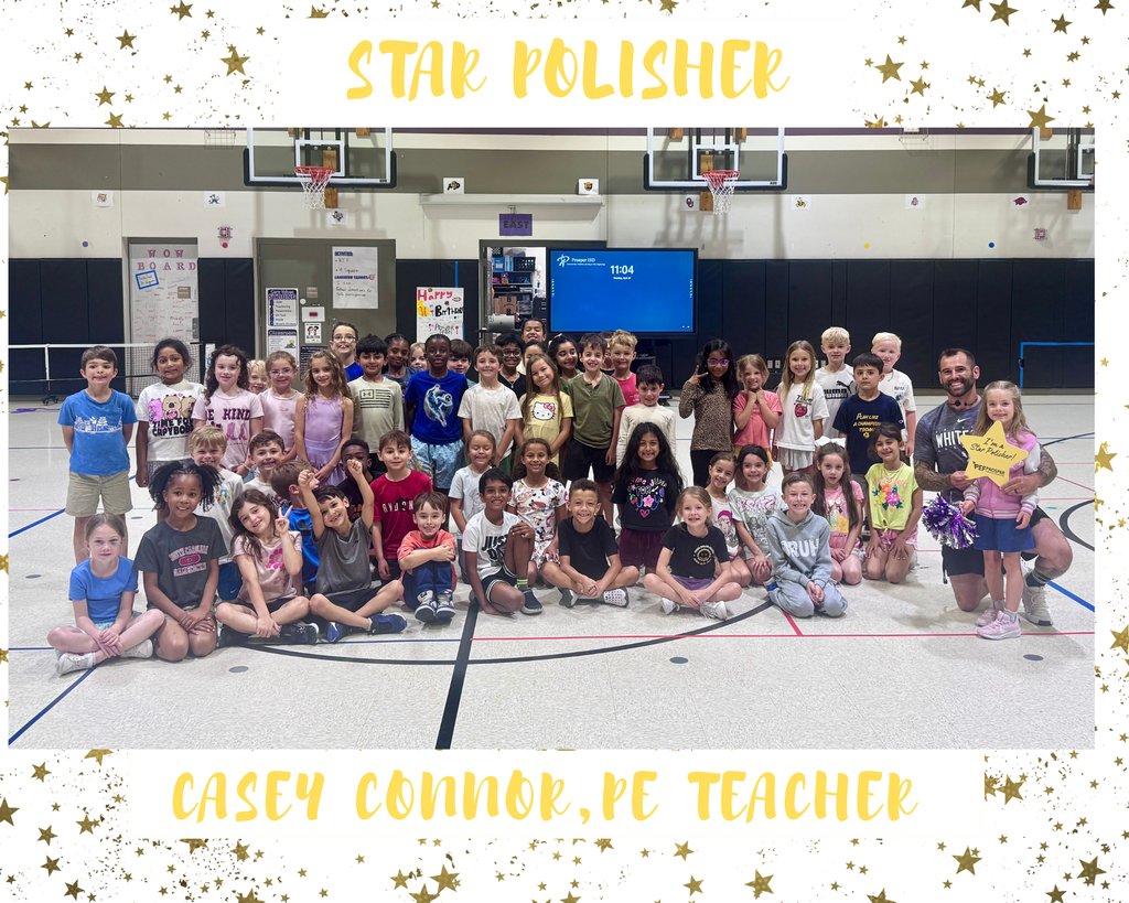 windsongelem's tweet photo. 🌟Congratulations to our final Star Polishers of the year! 🌟Thank you for the countless ways you support our students, staff, and school community each and every day. A huge thank you to the @ProsperEdFound for supporting and celebrating our amazing staff! 💜 https://t.co/N85hGQF1pa