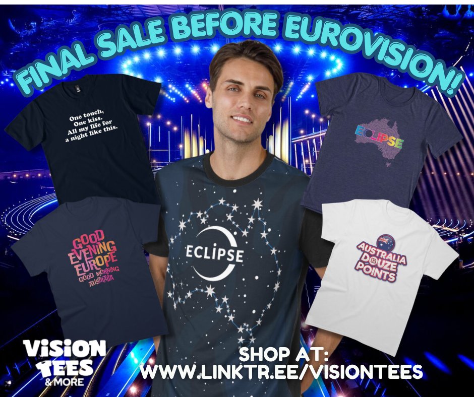 Vision_Tees's tweet image. Have a flick through these! Anything take your fancy?  Save upto 40% in the last sale before Eurovision (ends tomorrow!). Link to the ESC2026 range here: bit.ly/4cMtLQv
#Eurovision2026 #ESC2026 #UnitedByMusic #Vienna2026 #visiontees #eurovisionsongcontest