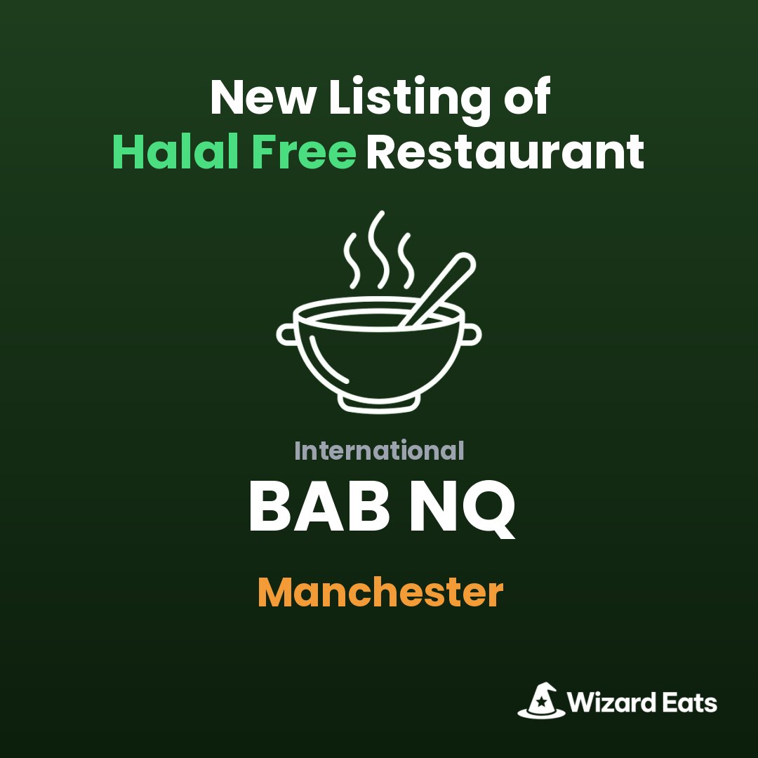 WizardEats's tweet image. wizardeats.com/?name=BAB+NQ&amp;amp;t…

#HalalFree #Manchester