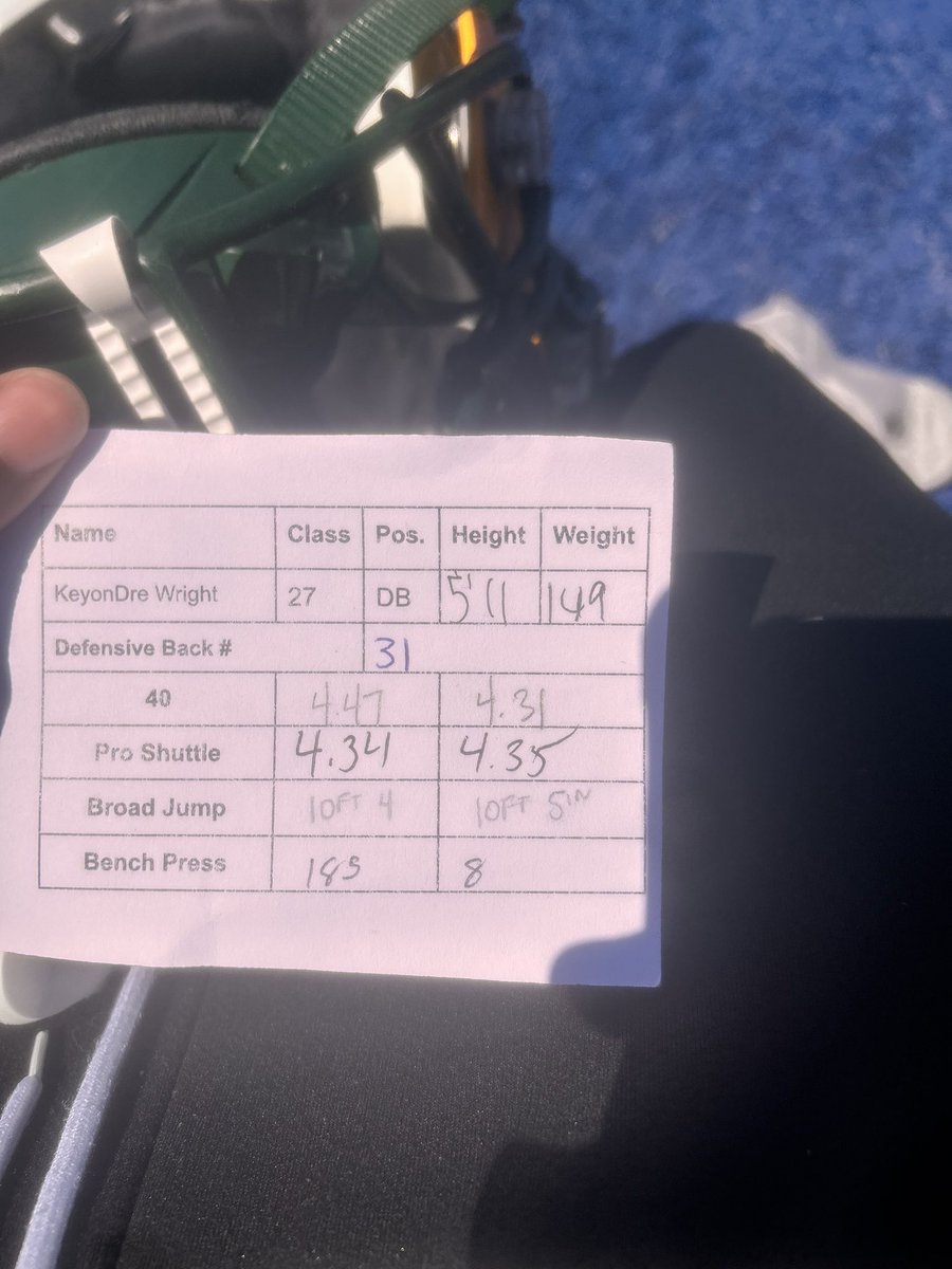 K_E_Wright09's tweet photo. Had a great time working out for some coaches at the #910Classic. Thank you to @CoachHunt93 and @Coach_CJohnson8 for inviting me and putting on a great event. 

Wasn’t feeling great this morning but business was calling…put up a 4.31 in the 40yd. I’m still finding my rhythm 💪🏾💪🏾💪🏾

@CoachTerryAnton 
@Jorayemorrriso1 
@jbyrd0625 
@CoachDrake_11 
@HunterMacKay_ 
@BradRoach_8 
@FILMTOFIELD 
@Brandon_Odoi 
@FootballHotbed 
@CoachUlassin 
@coleman5elijah 
@egreenbergFB 
@Coach_QG 
@Coach_QSpellman 
@CoachBFri29
