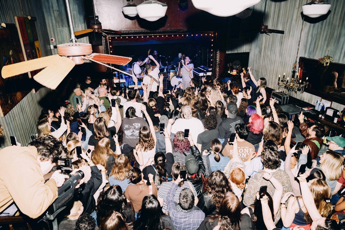 sotcfestival's tweet photo. bleachers sold out surprise show at union pool in brooklyn, nyc earlier this year

catch them headlining shadow of the city at the stone pony on may 23, 2026 

tickets at — https://t.co/yAzfFBpoZZ https://t.co/Jo9eZLwiPG