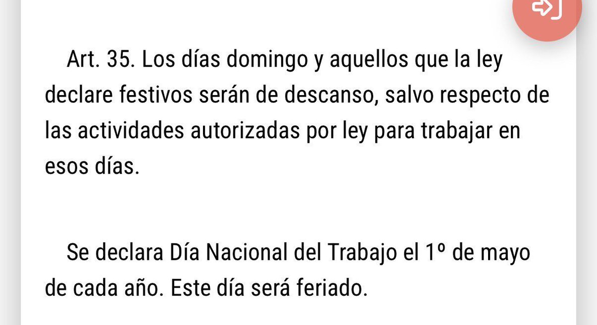 <a href="/AndresGiordanoS/">Andrés Giordano</a> Inciso segundo, artículo 35 del Código del Trabajo. “Día Nacional del Trabajo” (desde 2006). Búsquese un problema honesto ex diputado.