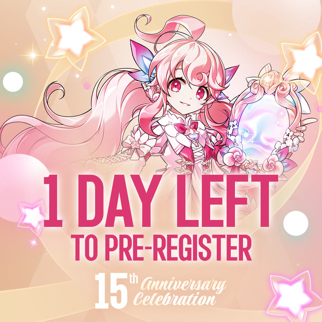 Elsword's tweet image. Are you excited for the festivities to begin?

It’s the FINAL DAY to pre-register for a chance to upgrade your PC!

Check the replies so you don't miss out!

#Elsword #15th #Anniversary #Giveaway