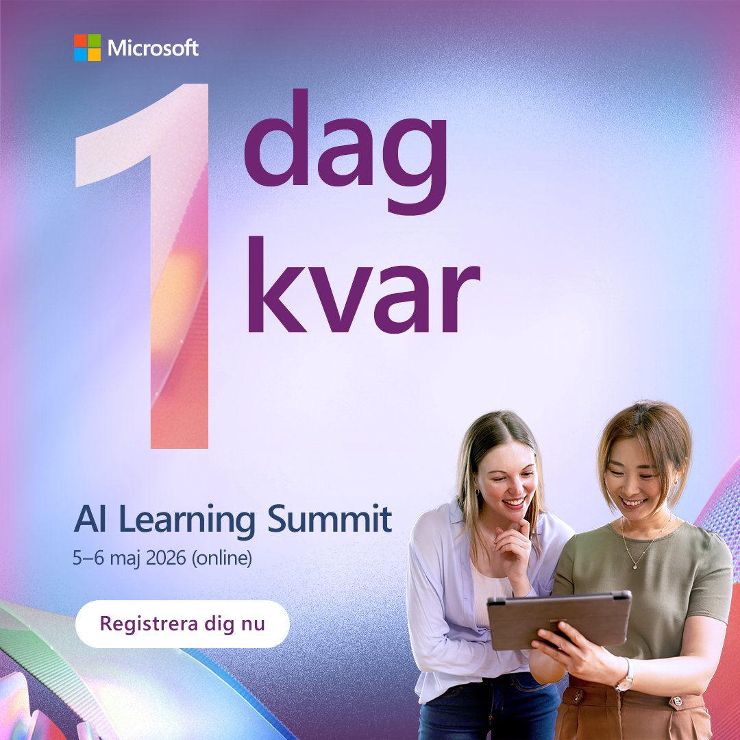 Microsoft Sverige tweet media
