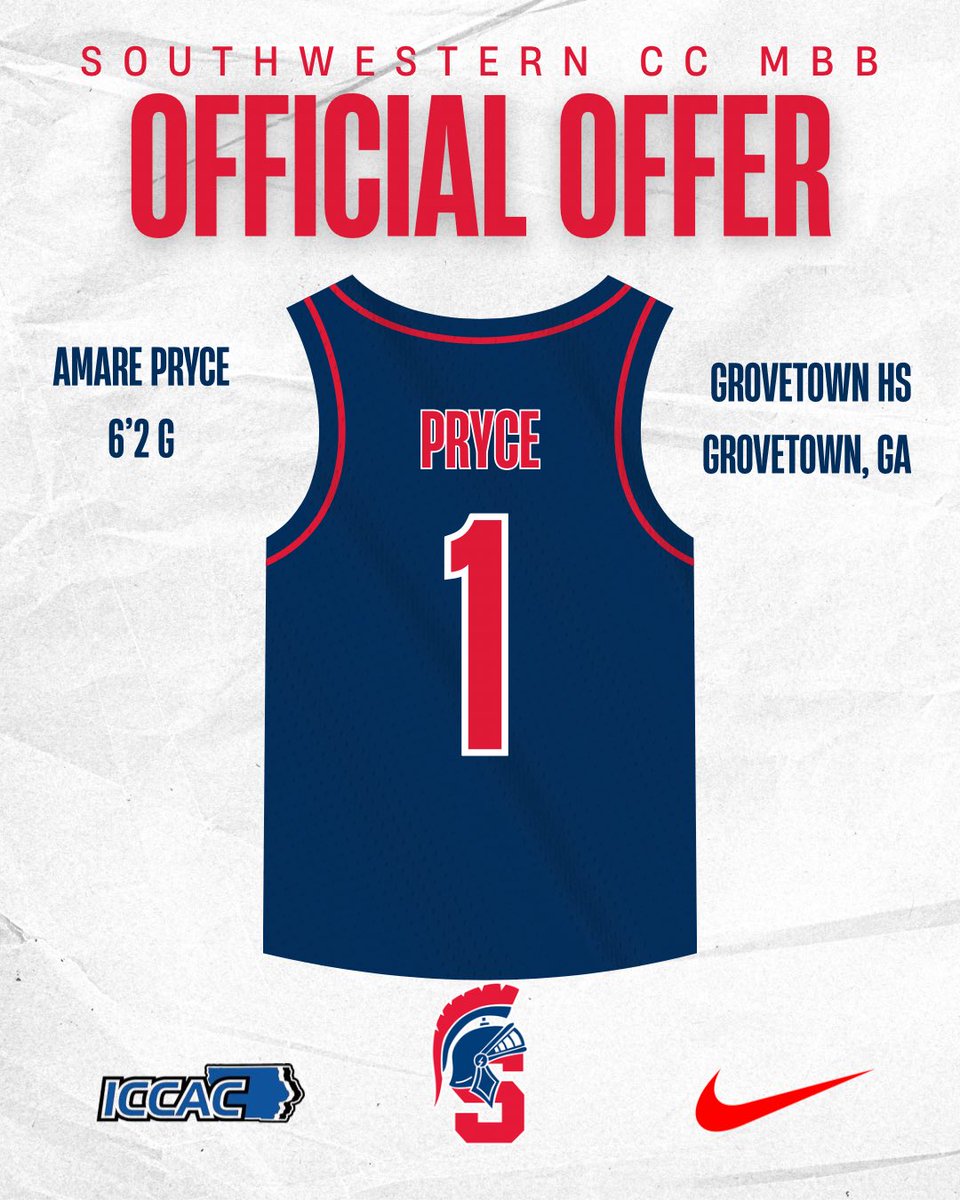 APryce2's tweet image. Blessed to receive my 2nd offer from Southwestern CC MBB!!! @SWCCBasketball @GtWarriorsBball #AGTG
