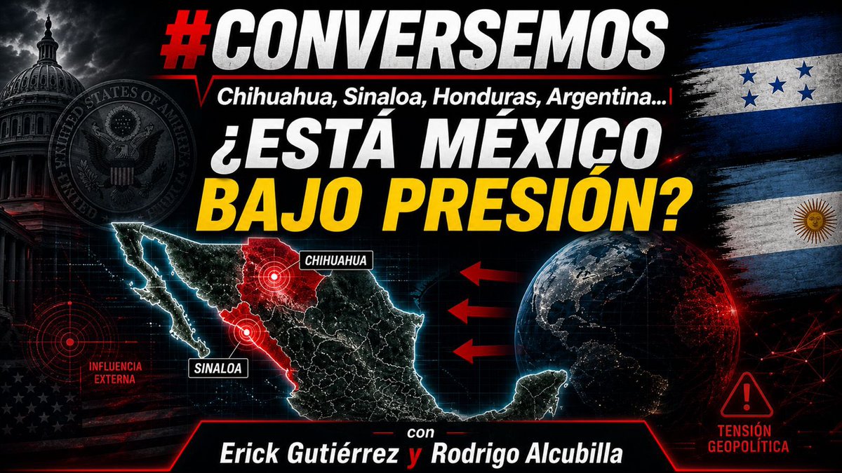 Erickisback1's tweet photo. No te pierdas esta tarde, a las 19:00 hrs. #Conversemos de @SinLinea_Mx , con #RodrigoAlcubilla ( @Cr_Politico ) y #ErickGutiérrez ( @Erickisback1 ) con el tema: Chihuahua, Sinaloa, Honduras, Argentina…. ¿Está México bajo presión?
El “Escudo de las Américas”, la Cumbre en Barcelona, la injerencia de la CIA, las acusaciones contra Rocha Moya… ¿está todo relacionado?
Te esperamos��🏻
https://t.co/oHSp0EDNwJ