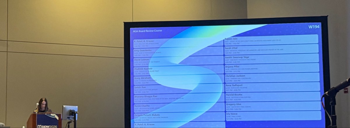 AliKhalifaMD's tweet image. Full house for board prep at #DDW2026 —excellent session led by @AmyOxentenkoMD with outstanding talks from colleagues across key GI topics. High-yield throughout. #MedEd