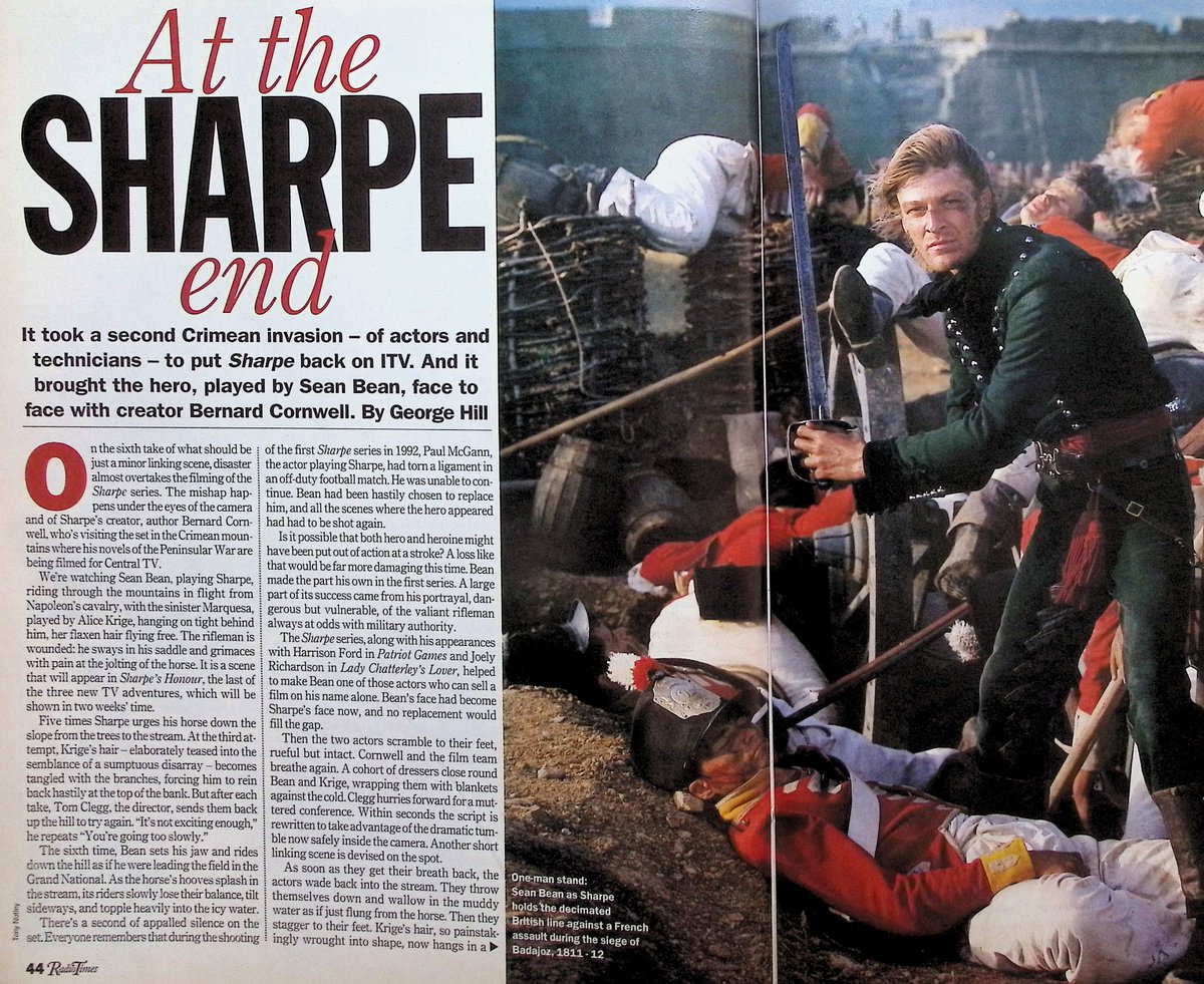 TvDidYouSee's tweet photo. #OnThisDay 25 May 1994 📺TV Listings
#SeanBean returns as the maverick British officer in SHARPE.
Derek faces the sandwich test in #CoronationStreet.
WIPEOUT is a brand-new quiz hosted by #PaulDaniels.
#Pulp guest on NAKED CITY.
#DouglasHodge in Screen Two: MEN OF THE MONTH. https://t.co/ipBeYfrDTM