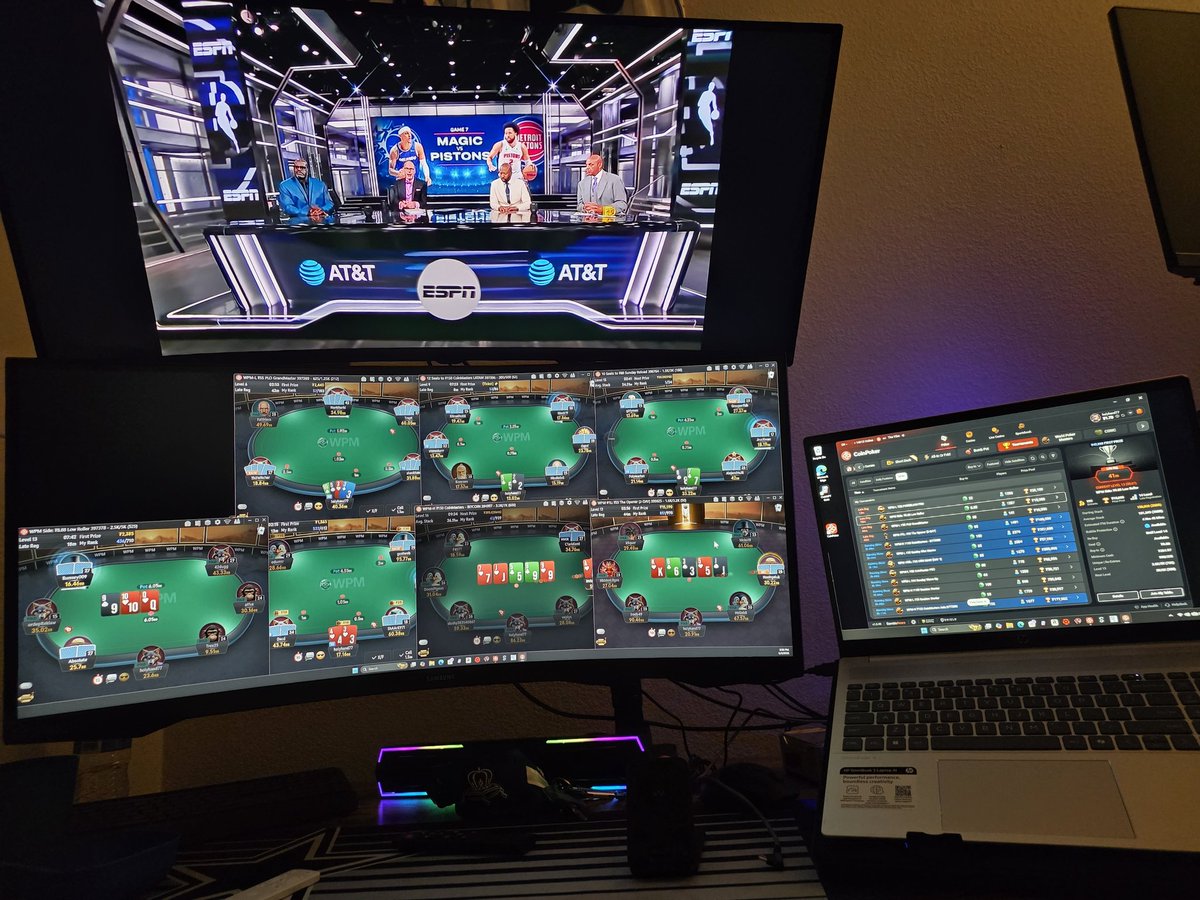 TruckingAa's tweet image. Sunday grind!!! @CoinPoker_OFF This World Poker Masters series is awesome.