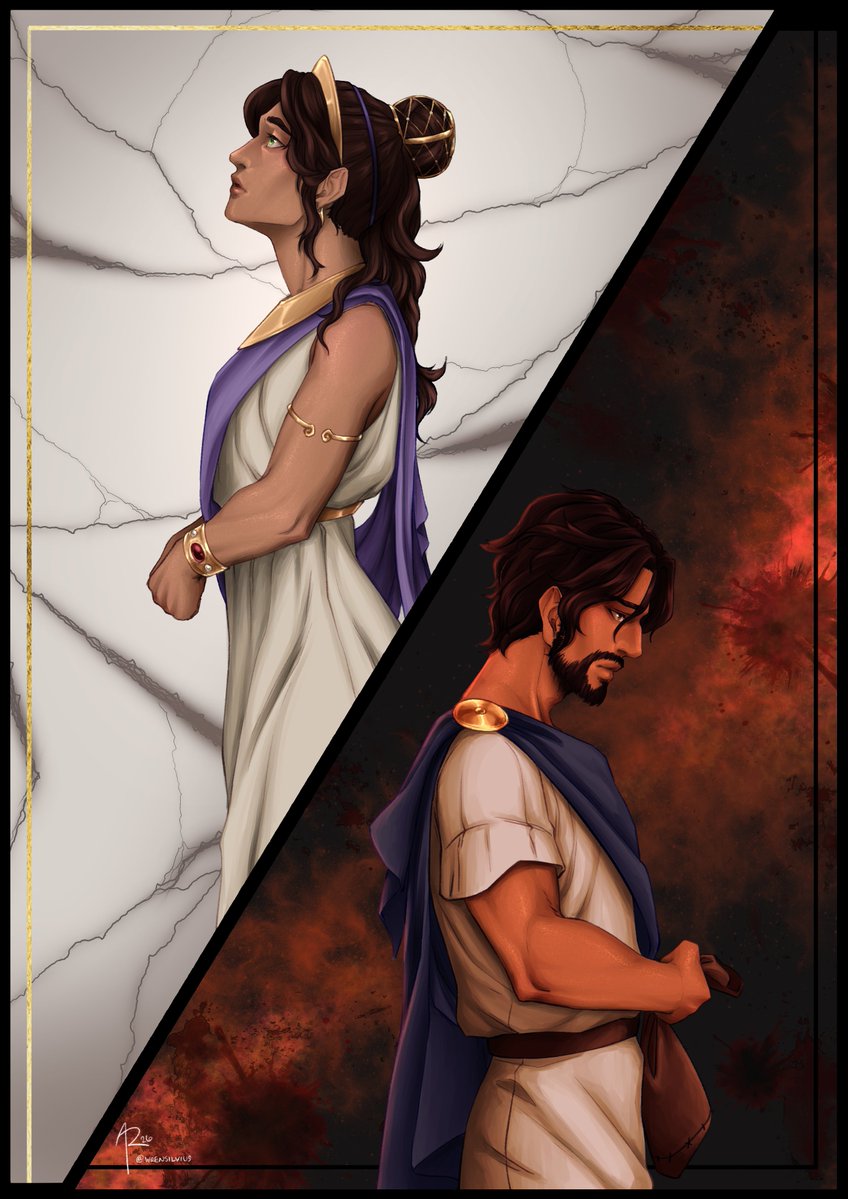 WrenSilvius's tweet image. Penelope &amp;amp; Odysseus #art #epicthemusical #epic #penelope #odysseus @JayHerrans