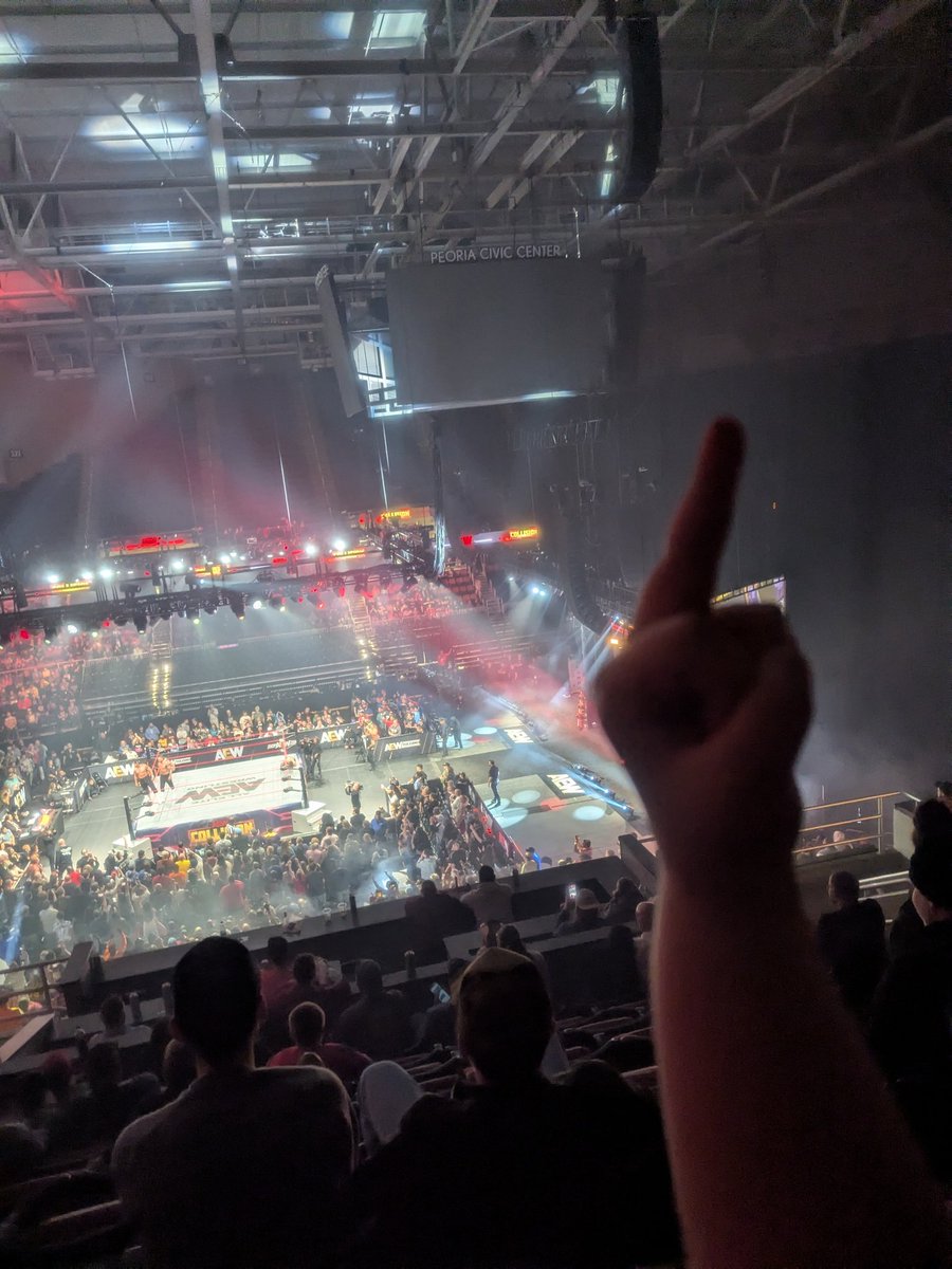 my ten year old flipping off Wheeler Yuta. As far as she knows he's the biggest heel on the roster